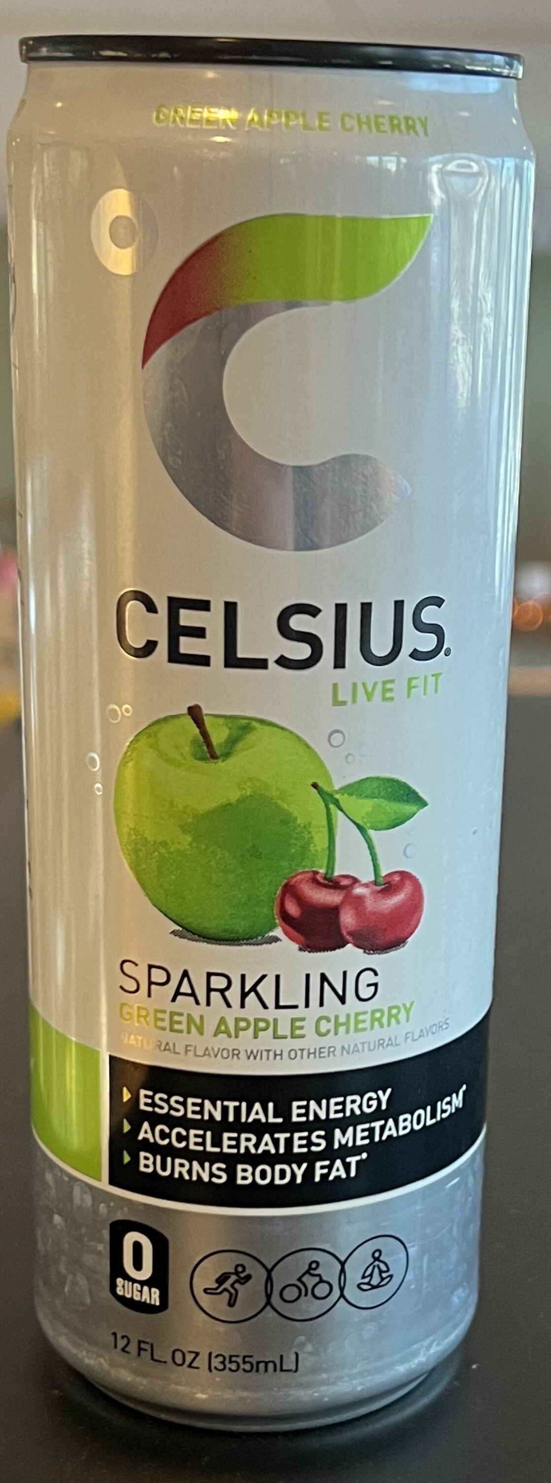 Celsius Green Apple Cherry Energy Drink Park St. Bistro